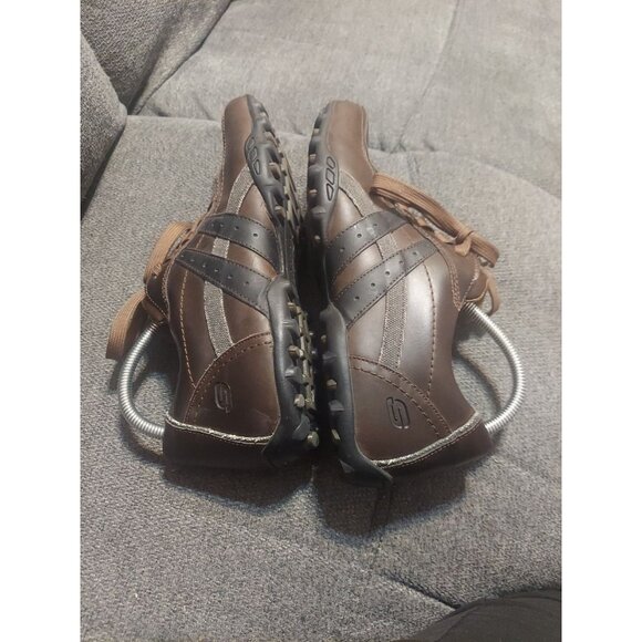 SKECHERS RELAXED STEP BROWN LEATHER CASUAL WALKING MENS 10.5 SHOES Dress Winter - Picture 6 of 8